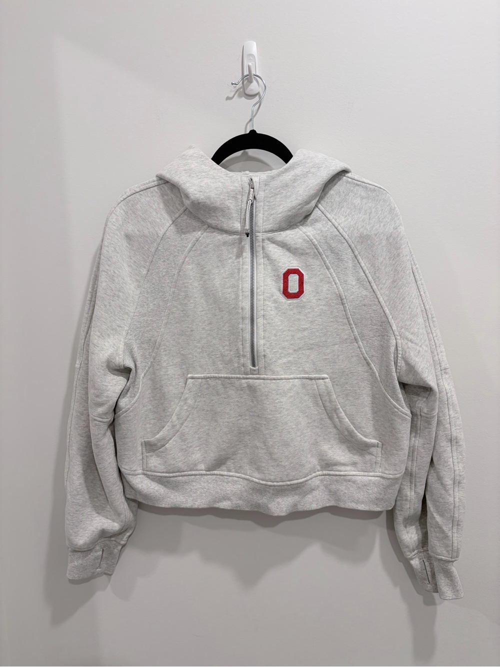 Lululemon Ohio State Scuba Half-Zip Hoodie in Gray - Size M/L